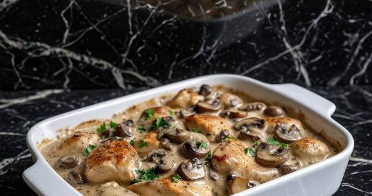 Baked Chicken Stroganoff