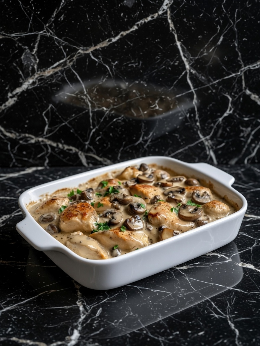 Baked Chicken Stroganoff