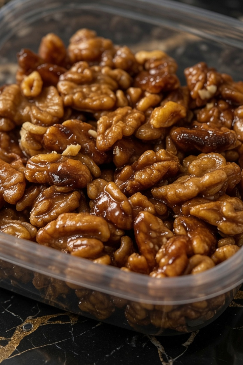 5 Ingredient Caramel Walnuts