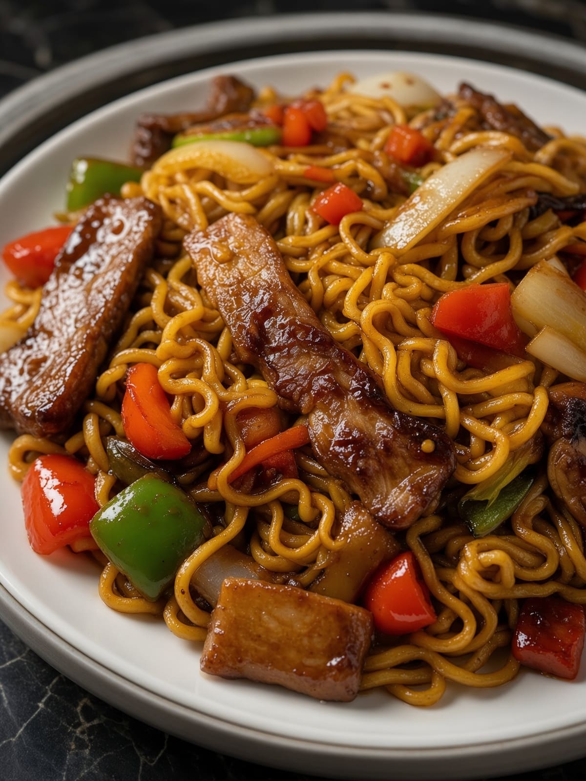 Steak Stir-Fried Ramen