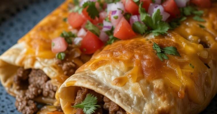 Beef and Cheese Chimichanga