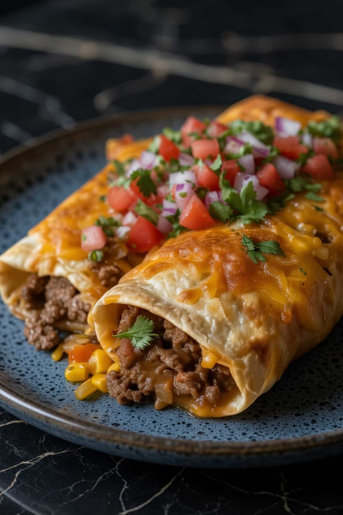 Beef and Cheese Chimichanga