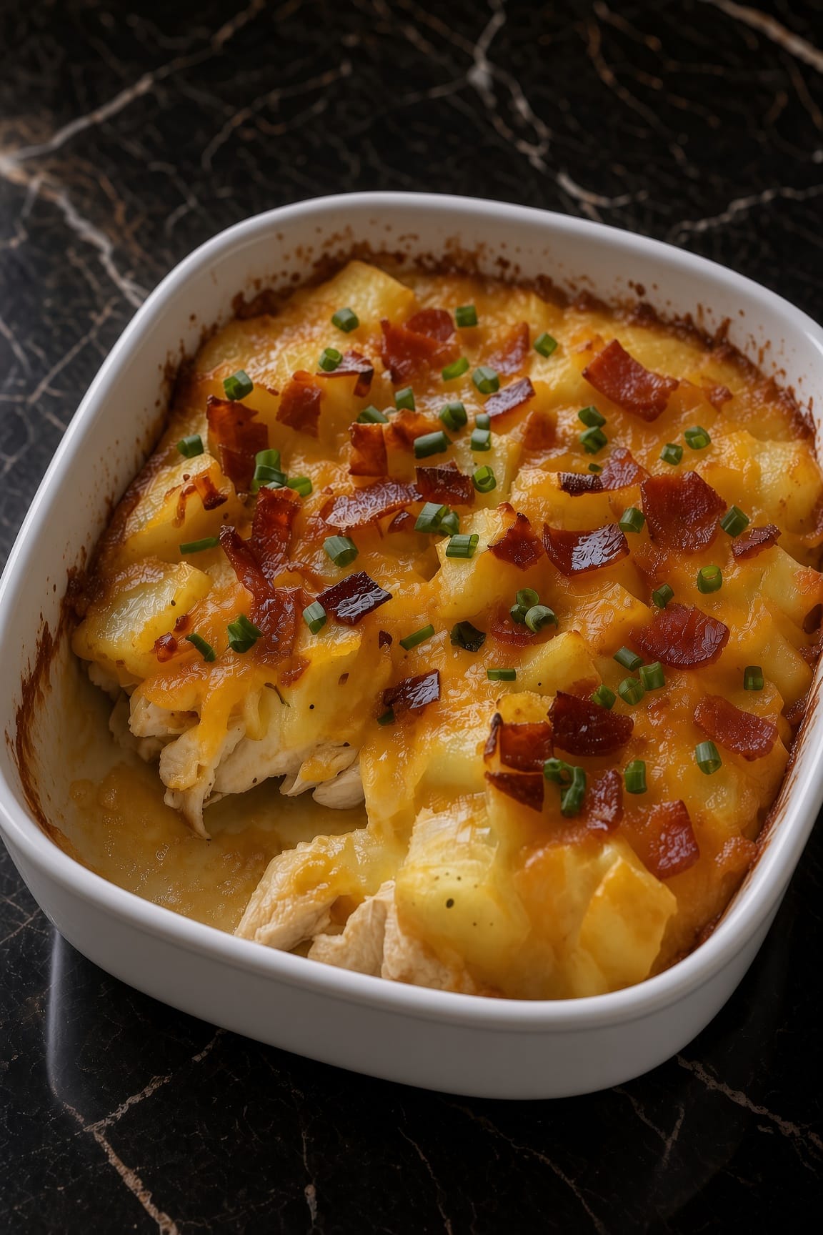Baked Chicken and Loaded Potato Casserole