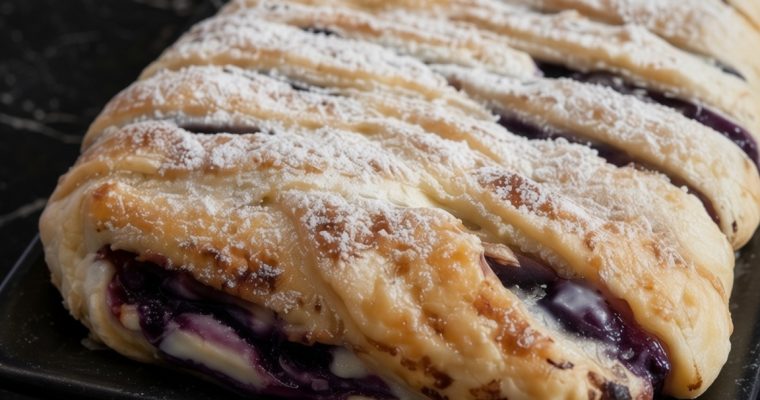 Ricotta Blueberry Strudel