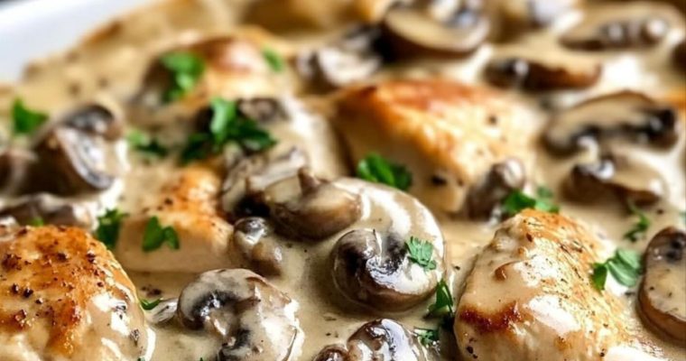 Baked Chicken Stroganoff