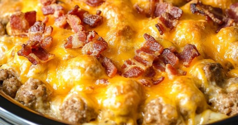 Slow Cooker Bacon Cheeseburger Casserole