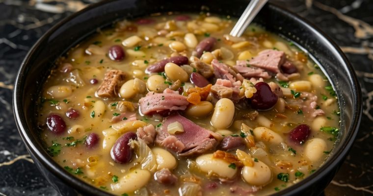 White Beans and Ham Hock Soup