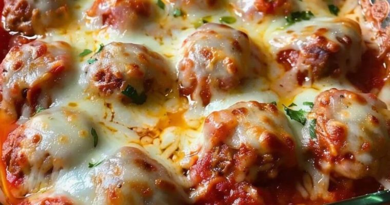 DUMP AND BAKE MEATBALL CASSEROLE