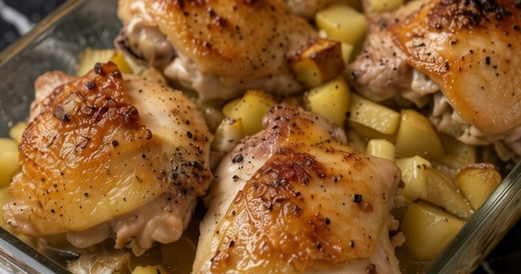 Garlic Roasted Chicken and Potatoes