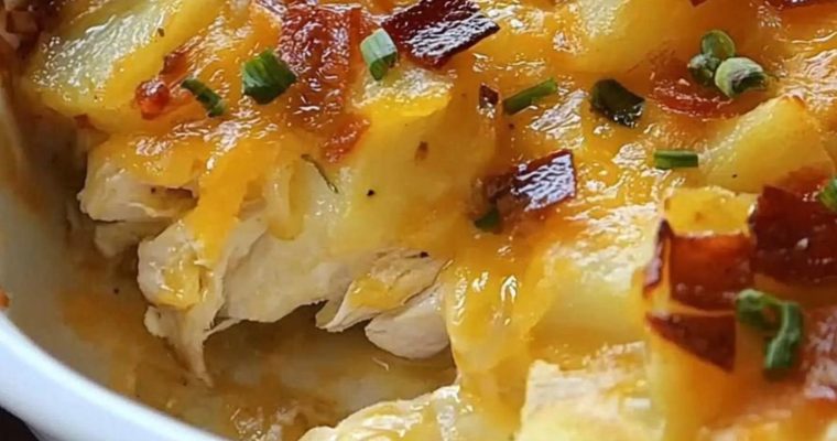 Baked Chicken and Loaded Potato Casserole