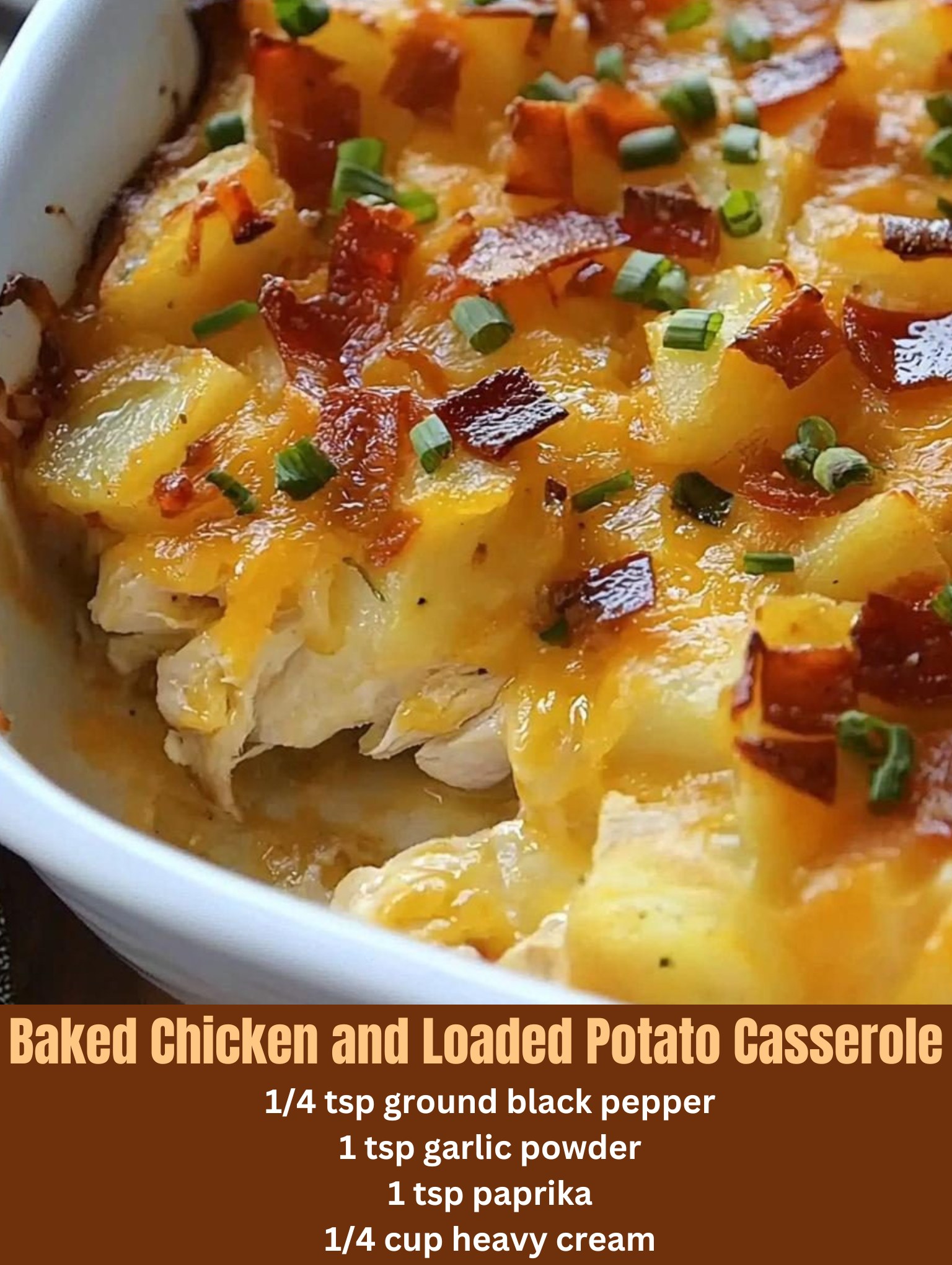 Baked Chicken and Loaded Potato Casserole