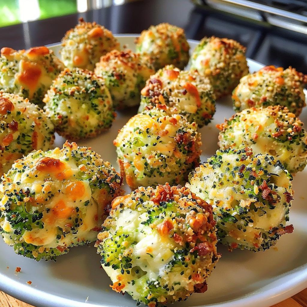 Baked Broccoli Cheese Balls