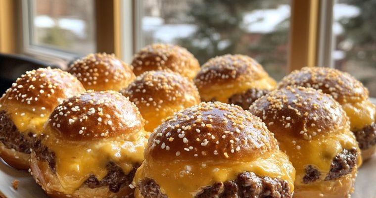 Cheeseburger Pretzel Bombs