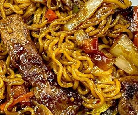 Steak Stir-Fried Ramen