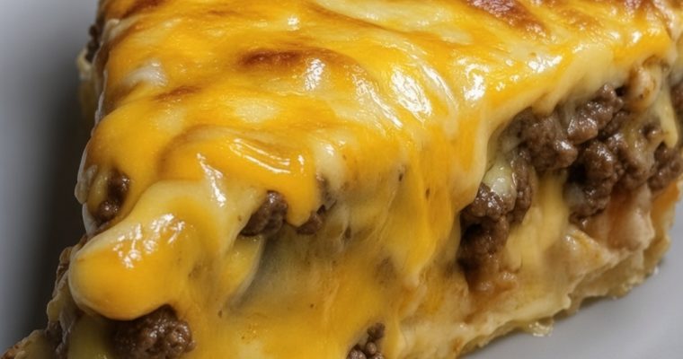 IMPOSSIBLE CHEESEBURGER PIE