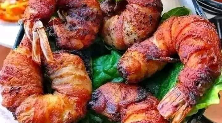 BBQ Bacon Wrapped Shrimp