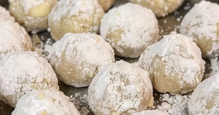 Buttery Pecan Snowball Cookies