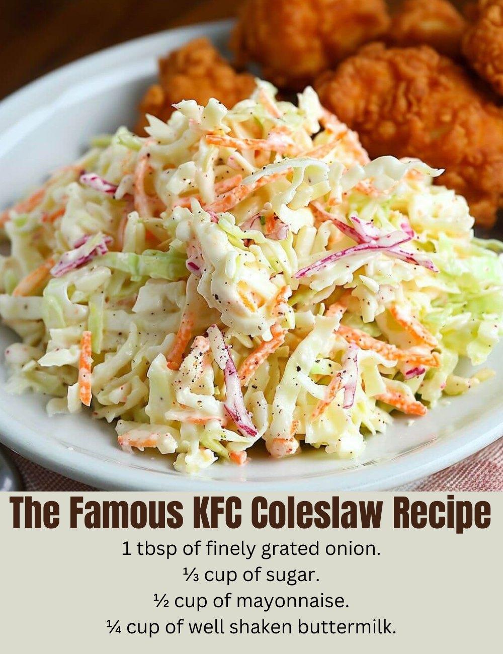 The Famous KFC Coleslaw