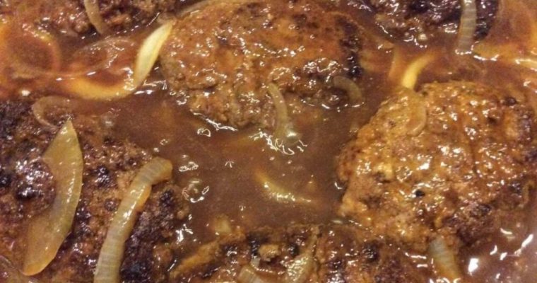 Hamburger Steak with Creamy Onion Gravy