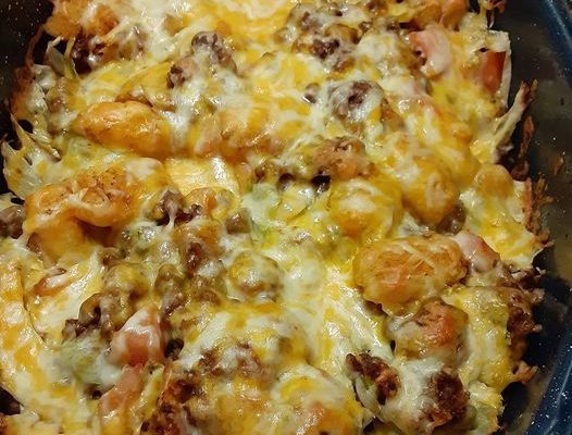 VICTORY’S TATER TOT CASSEROLE