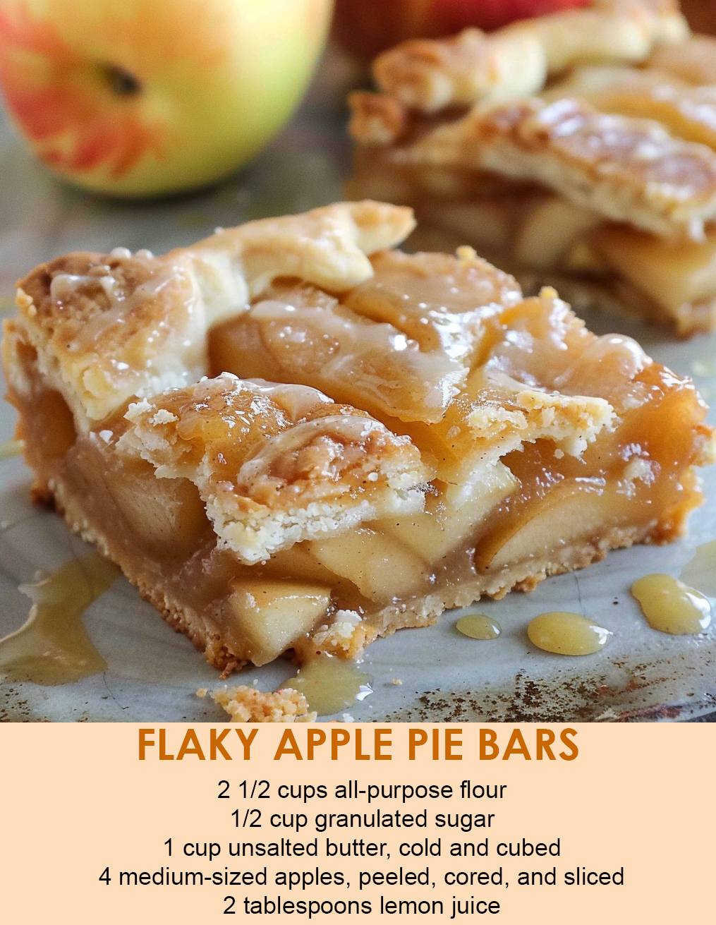 FLAKY APPLE PIE BARS