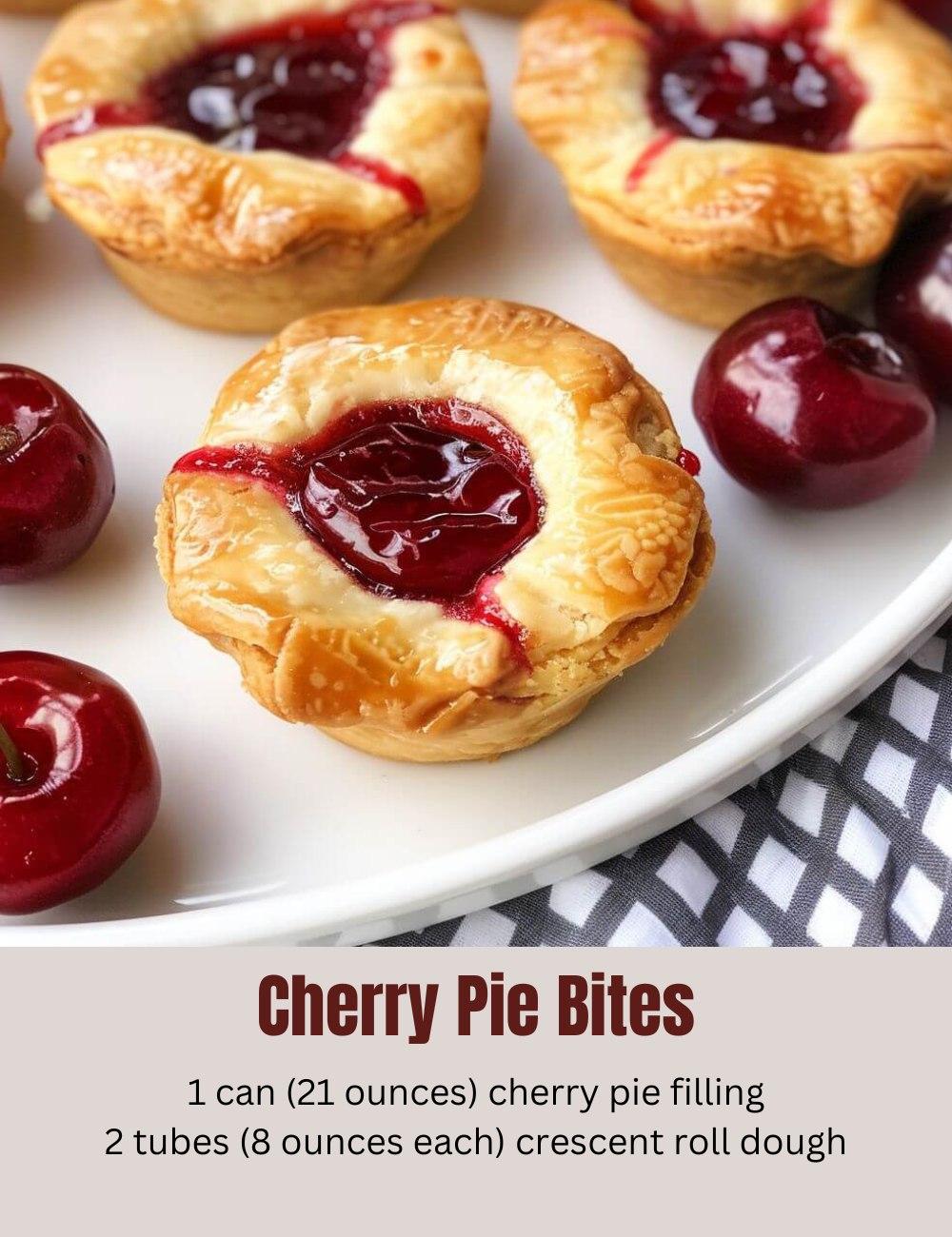 CHERRY PIE BITES