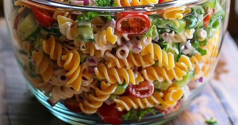 LAYERED PASTA SALAD