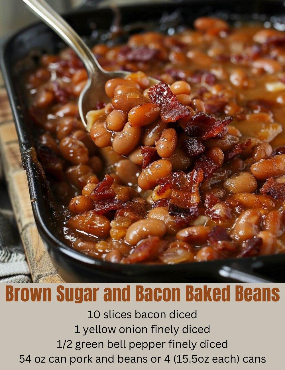 BROWN SUGAR AND BACON BAKED BEANS