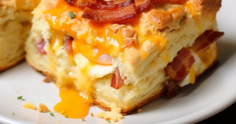 Bacon, Egg & Cheese Biscuit Bake