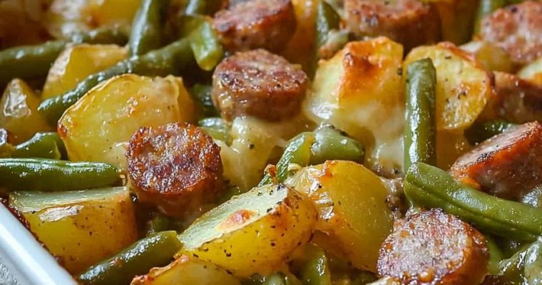 Sausage Green Bean Potato Casserole