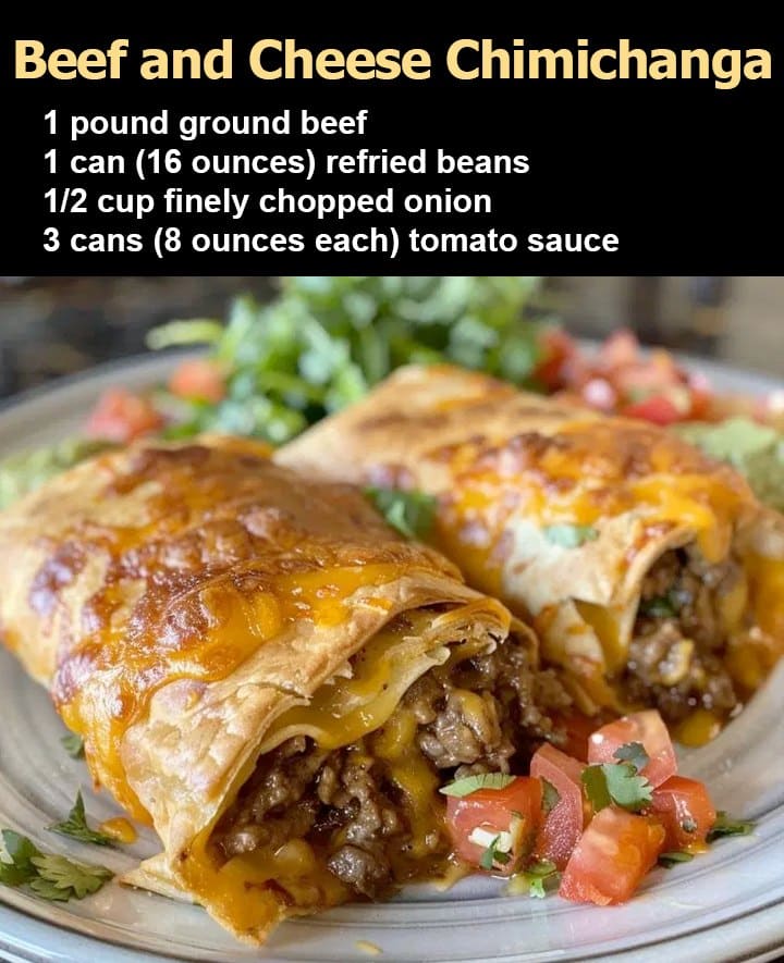 Beef and Cheese Chimichanga