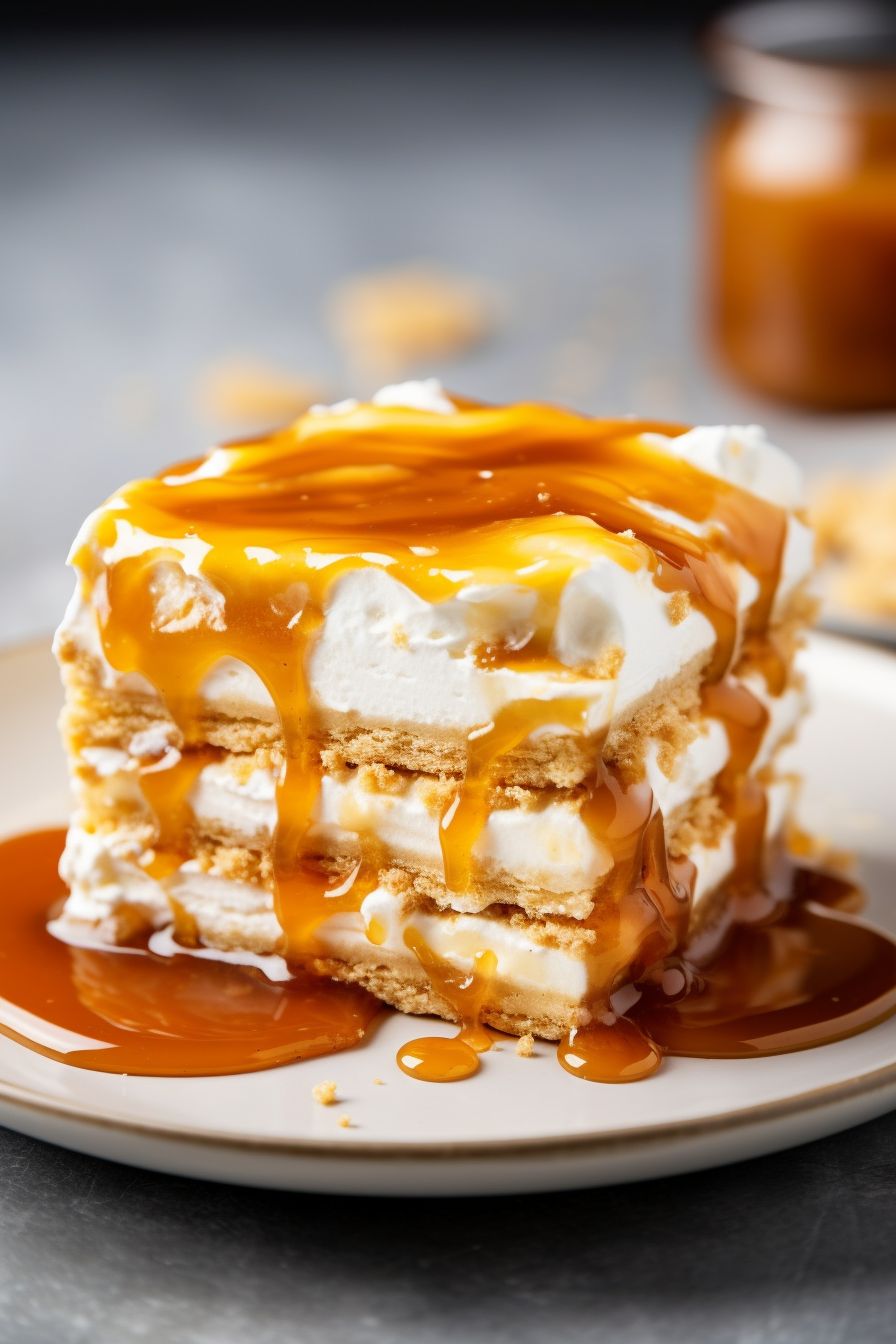 SALTED CARAMEL ICEBOX CAKE