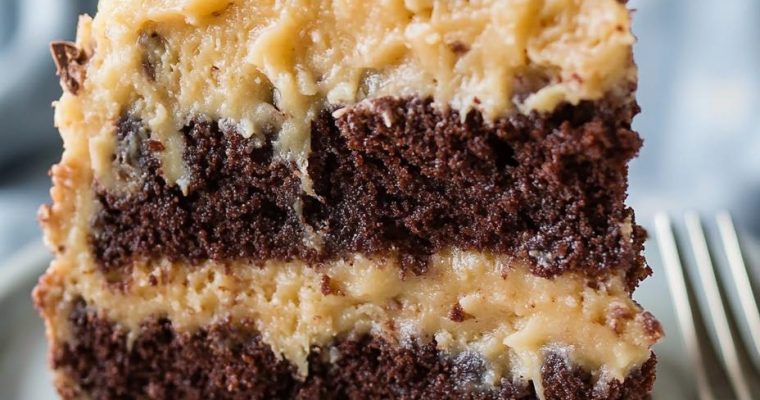 HOMEMADE GERMAN CHOCOLATE CAKE