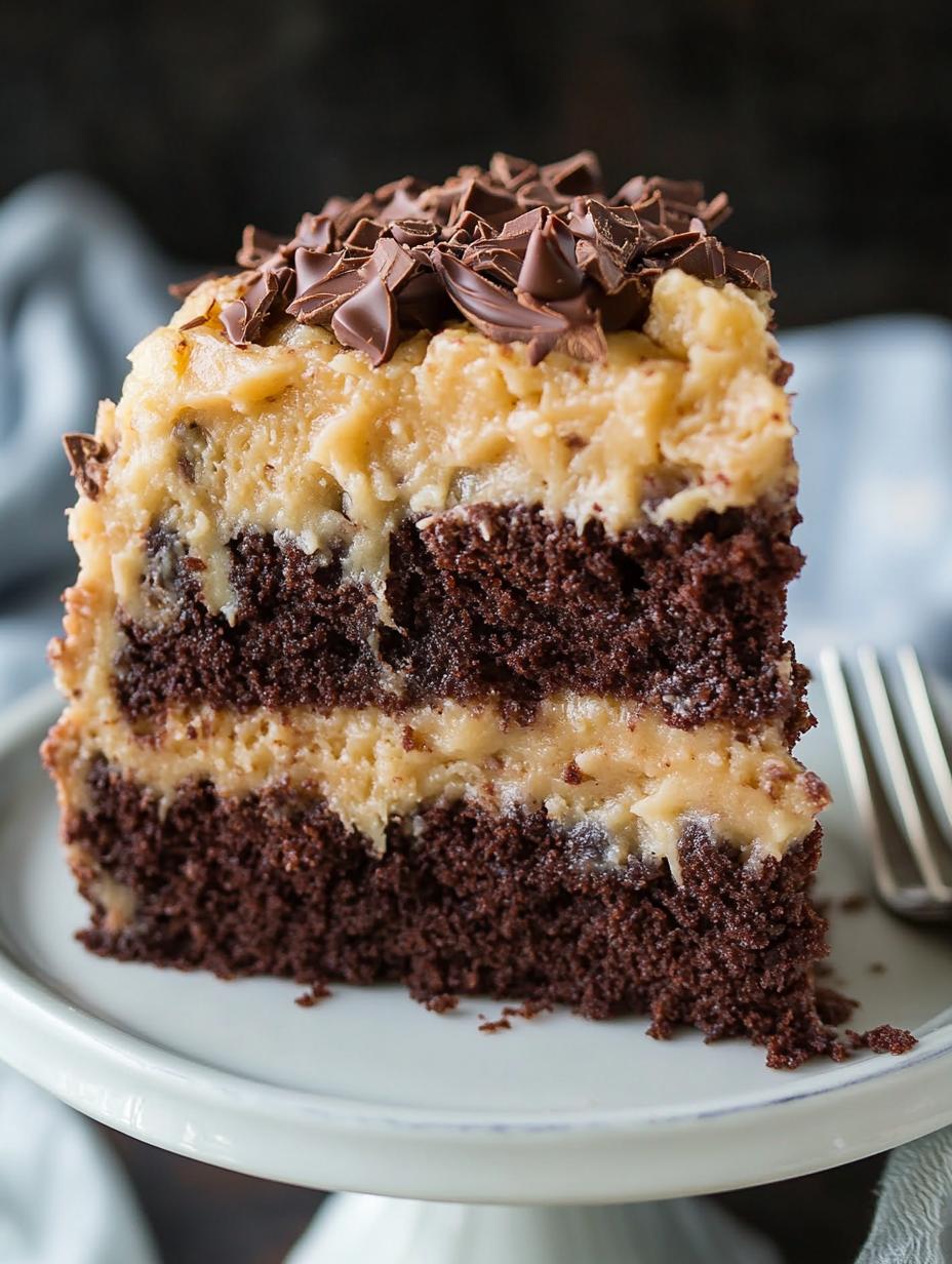 HOMEMADE GERMAN CHOCOLATE CAKE