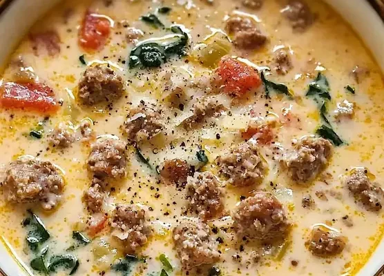 Creamy Parmesan Italian Sausage Soup