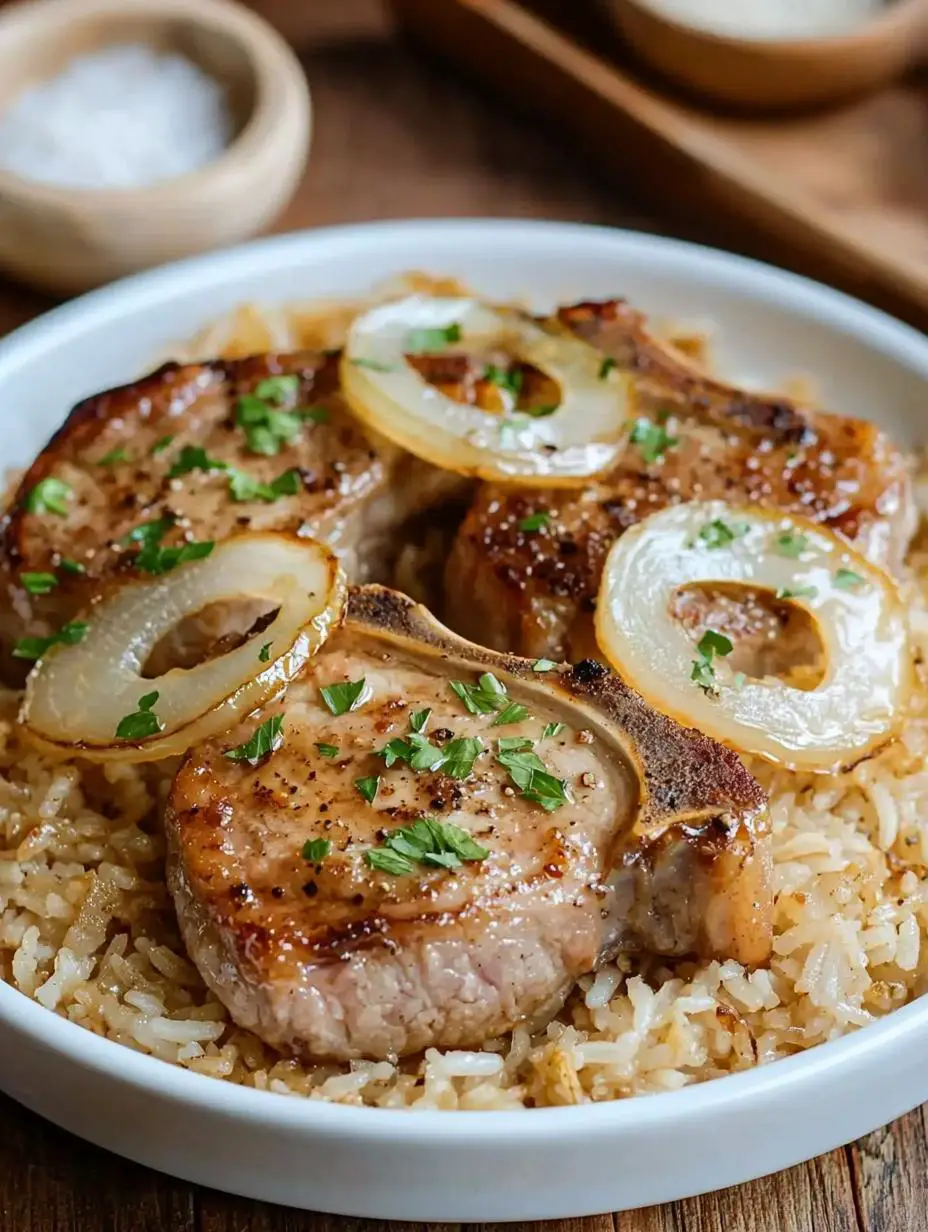 Pork Chops & Rice Casserole