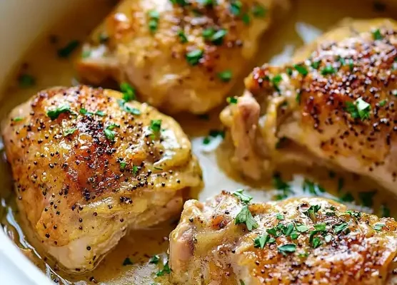 Slow Cooker Creamy Mustard Chicken