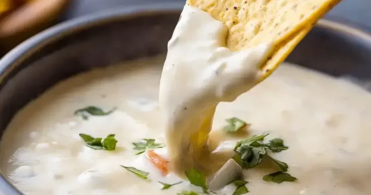 Slow Cooker White Queso