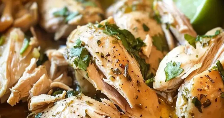 Slow Cooker Lime Cilantro Chicken