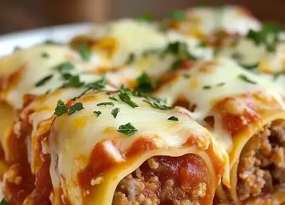 3-Cheese Sausage Lasagna Roll-Ups