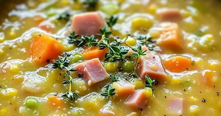 Slow Cooker Pea & Ham Soup