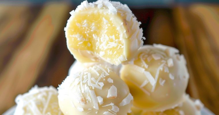 WHITE CHOCOLATE LEMON TRUFFLES