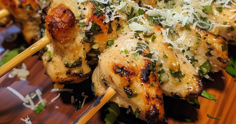 ITALIAN PARMESAN CHICKEN SKEWERS