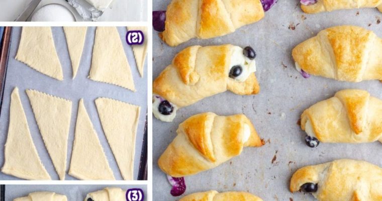 BLUEBERRY CHEESECAKE CRESCENT ROLLS