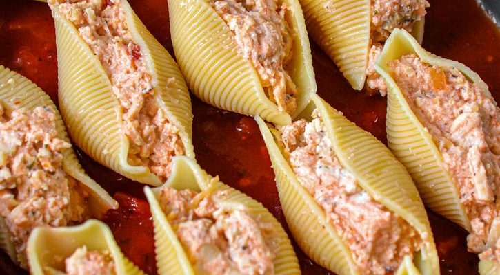 CHICKEN PARM STUFFED SHELLS