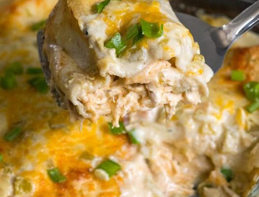 CREAM CHEESE CHICKEN ENCHILADAS