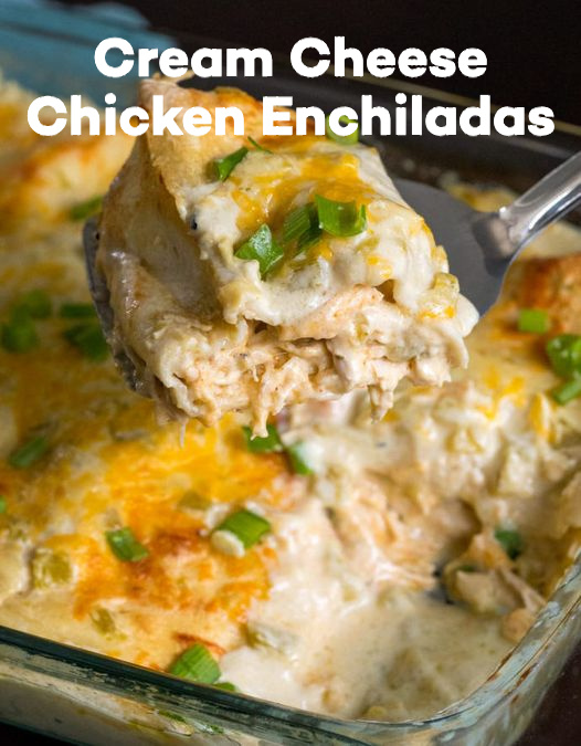 CREAM CHEESE CHICKEN ENCHILADAS