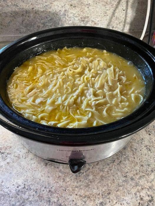 CROCK POT CHICKEN NOODLE SOUP