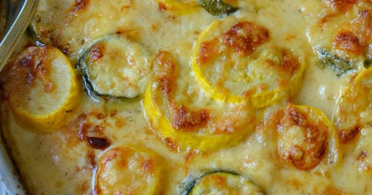 ZUCCHINI GRATIN WITH YELLOW SQUASH