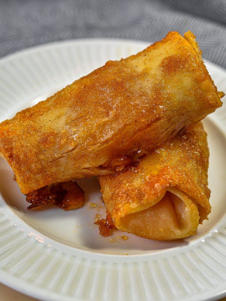 PEACH COBBLER EGG ROLLS